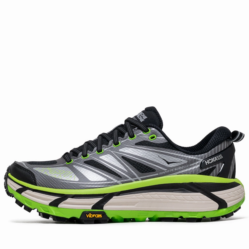 Classic Walk Hoka U Mafate Speed 2 - Black/Electric Green