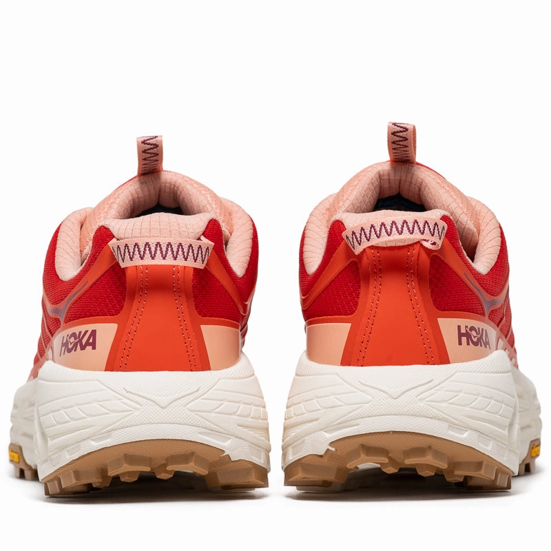 Fringed Tongue Hoka U Mafate Three2 - Tomato/Vermillion