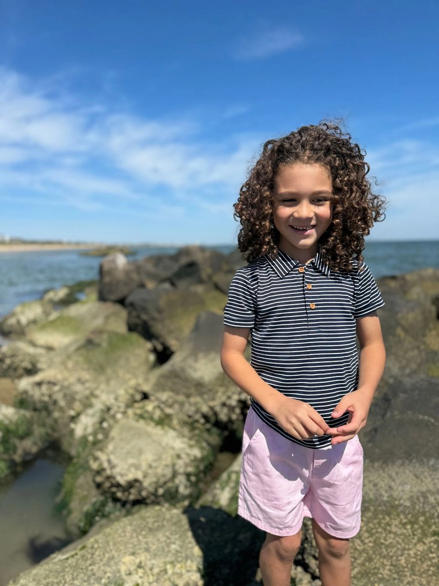 Hugo Twill Shorts- Pink Resort wear for kids