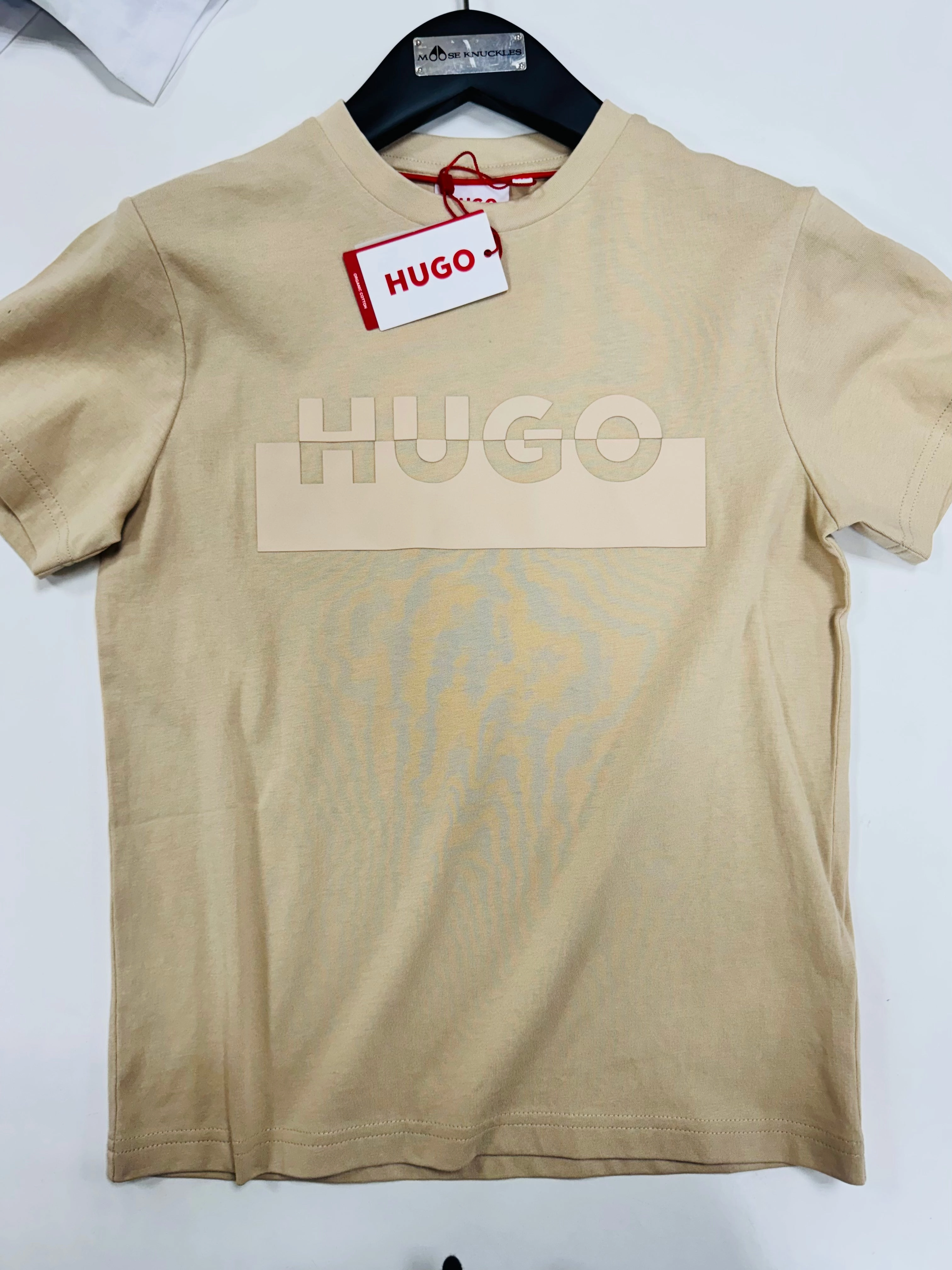 HUGO Kids T-shirt - Beige - 8Y Patterned kids' wear Unique