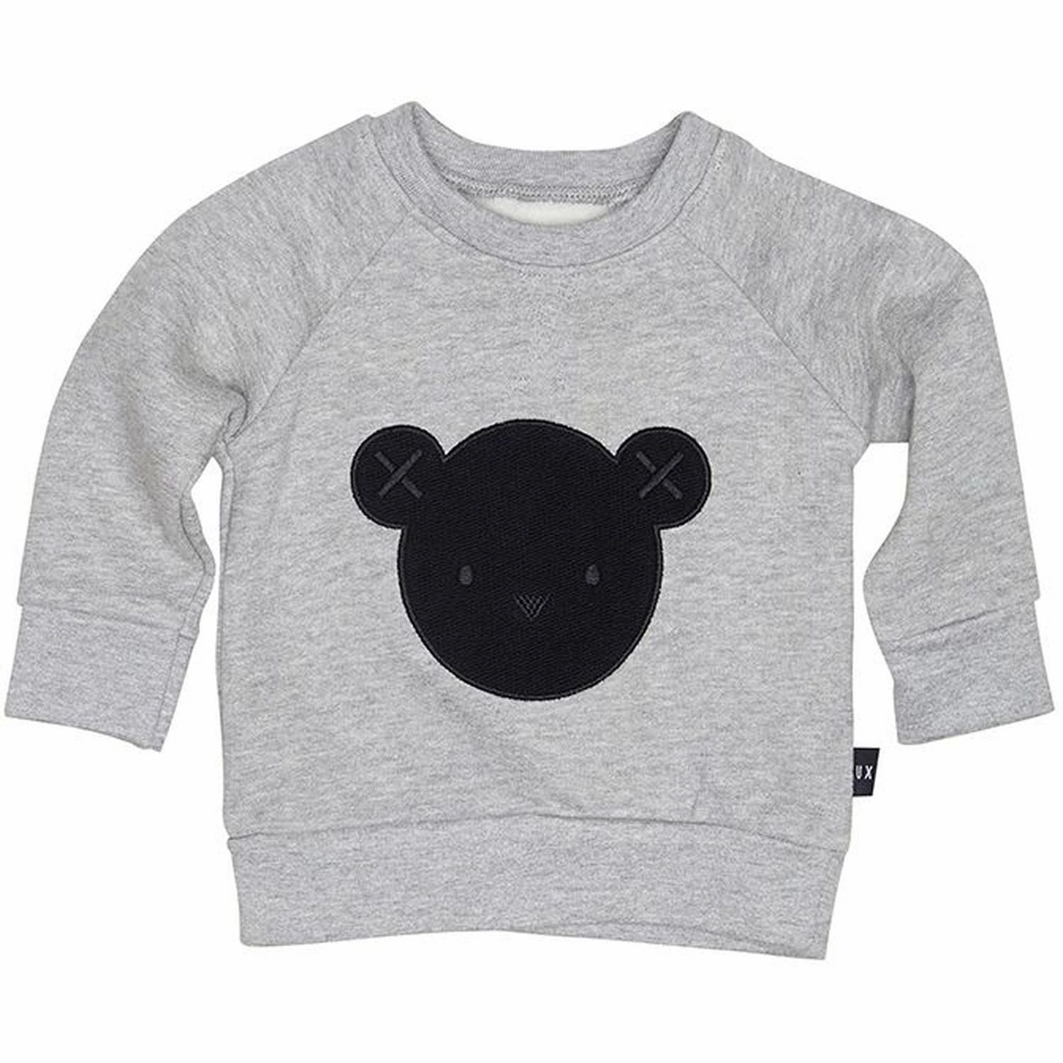 Huxbaby HB1042 HUX Sweatshirt Embroidered Dark colored kids' apparel