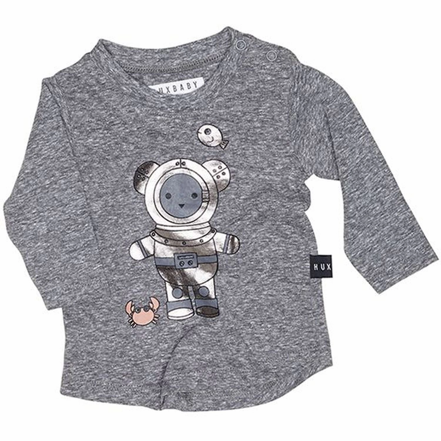 Huxbaby HB1049 Deep SEA DIVER LS Top Monochromatic outfits for children Bright colored children's clothes