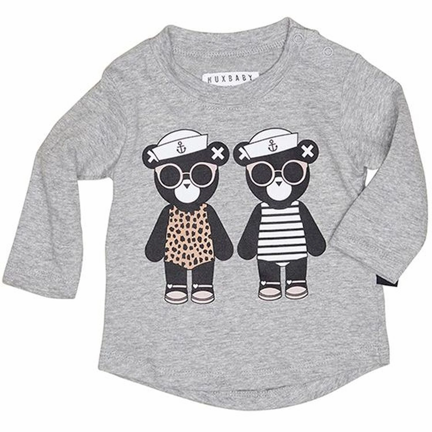 Huxbaby HB1050 TWINS LS Top odor - resistant Safari wear for children