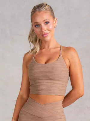 HighDensity Weave Icon Tank Bra - Mocha Marl
