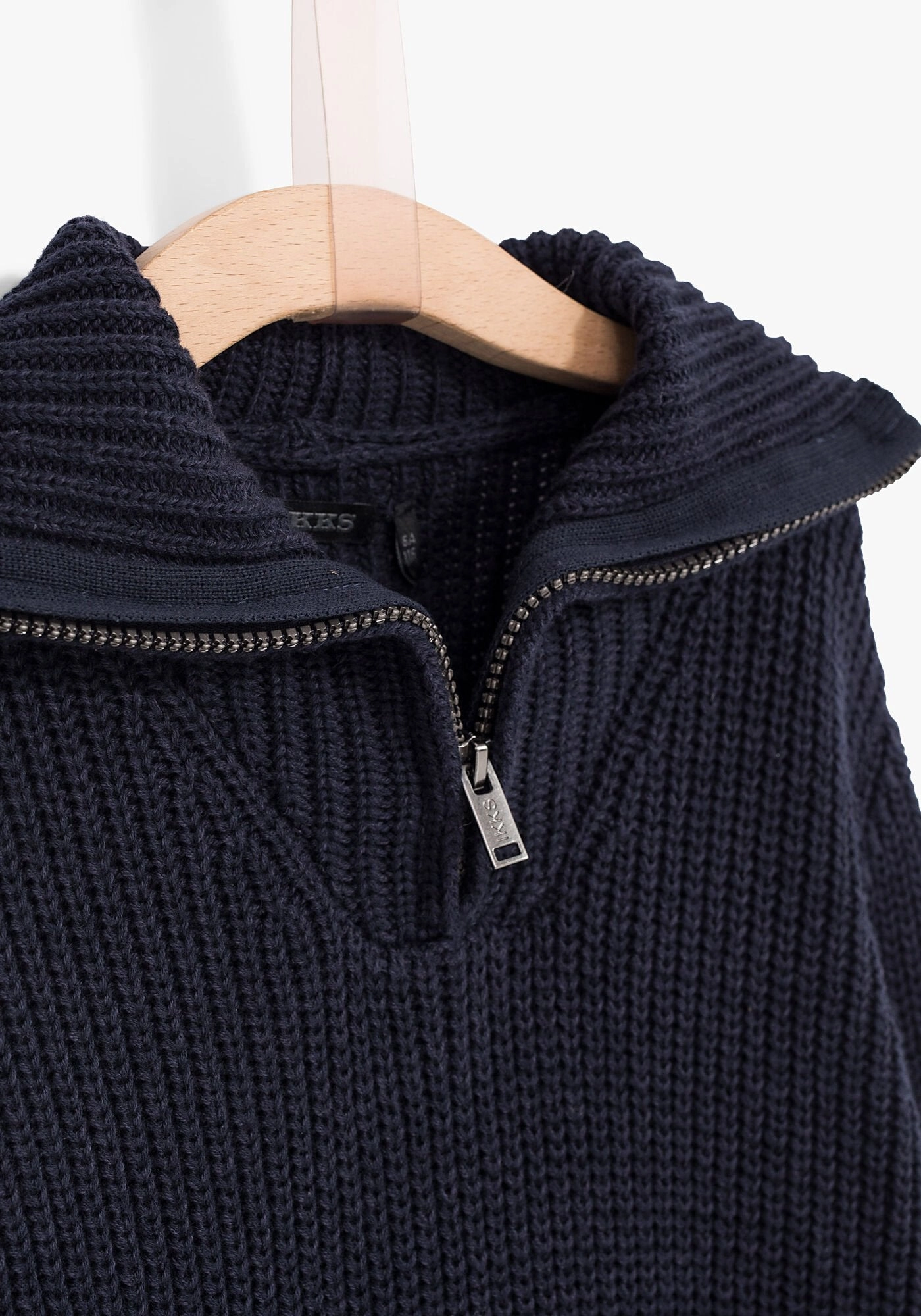 IKKS Boys Zip-Nect Jumper - Black Halloween costumes for kids High contrast kids' outfits