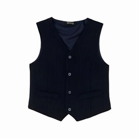 Imperial Kids Boy Vest - Navy Blue zippered Little girl