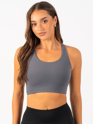 Shape retention seams NKD Sports Bra - Charcoal