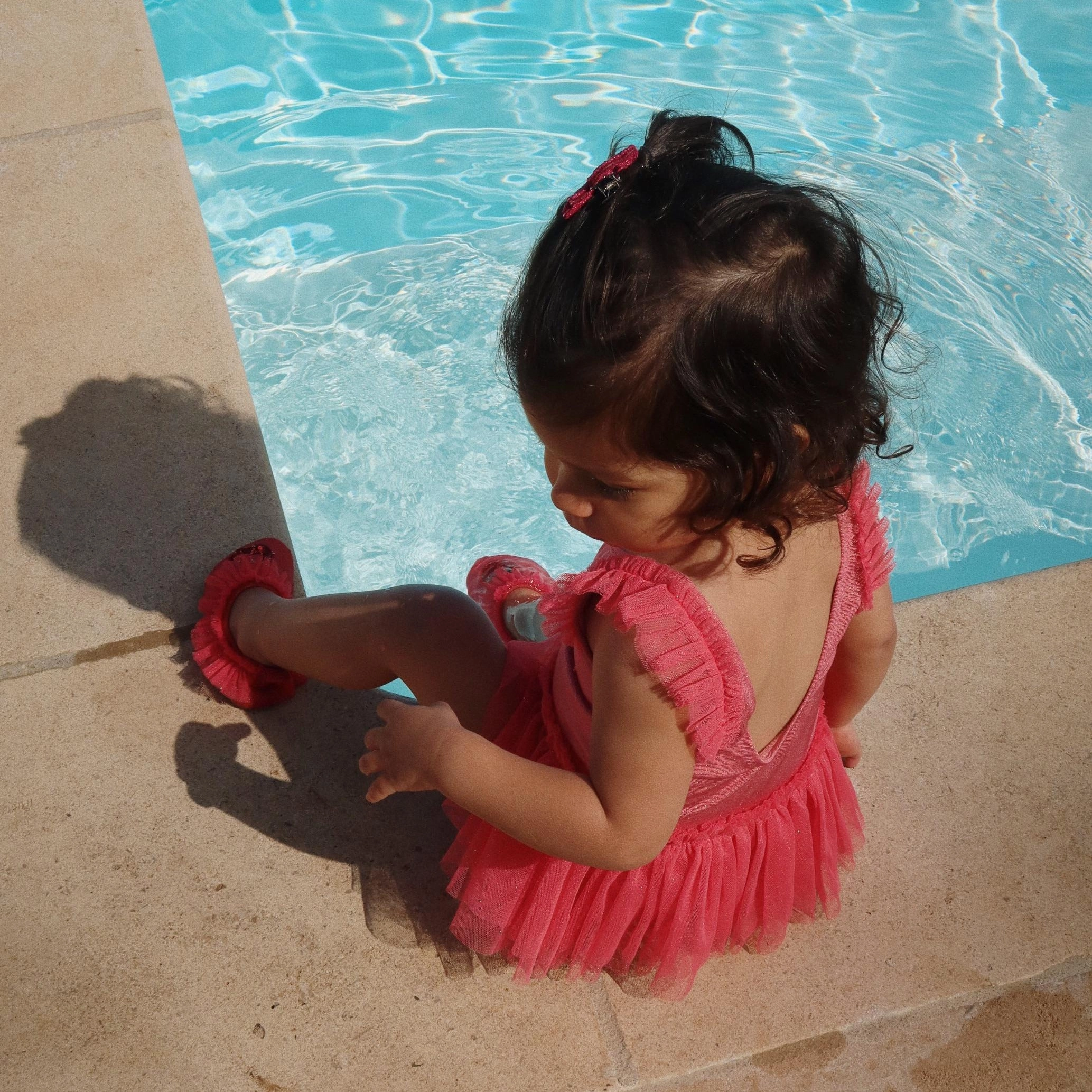 Swimwear for kids Multicolored kids' clothes Konges Sloejd Kids Amandine Swimsuit - Rapture Rose