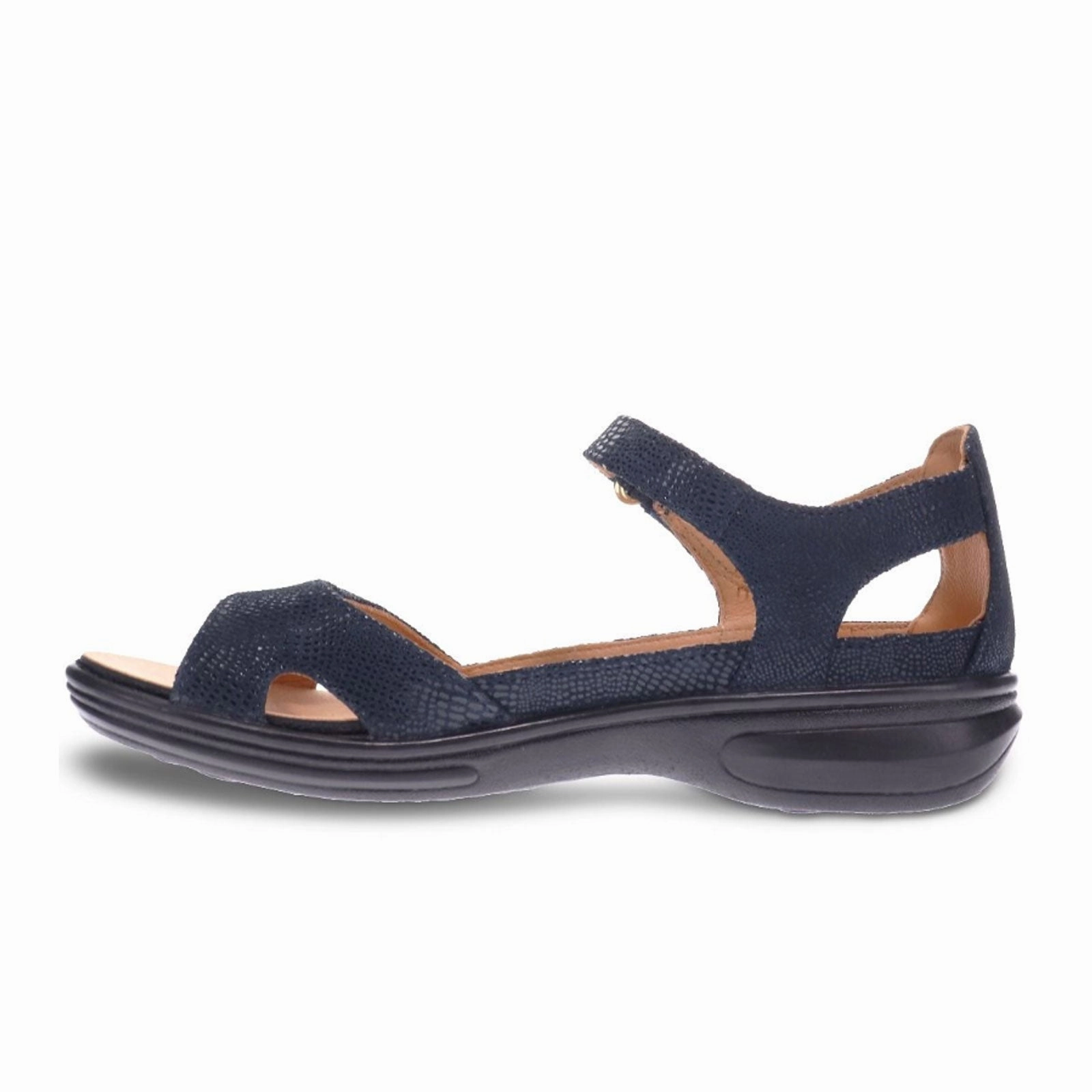 Quick Slip Sandal Modern Features Revere Portofino Backstrap Sandal (Women) - Navy Lizard