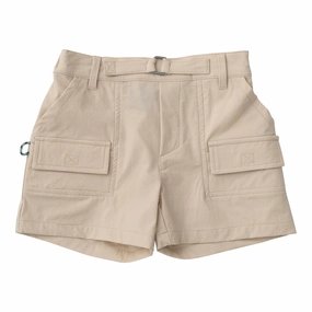 zippered Running clothes for children Inshore Performance Short - Khaki