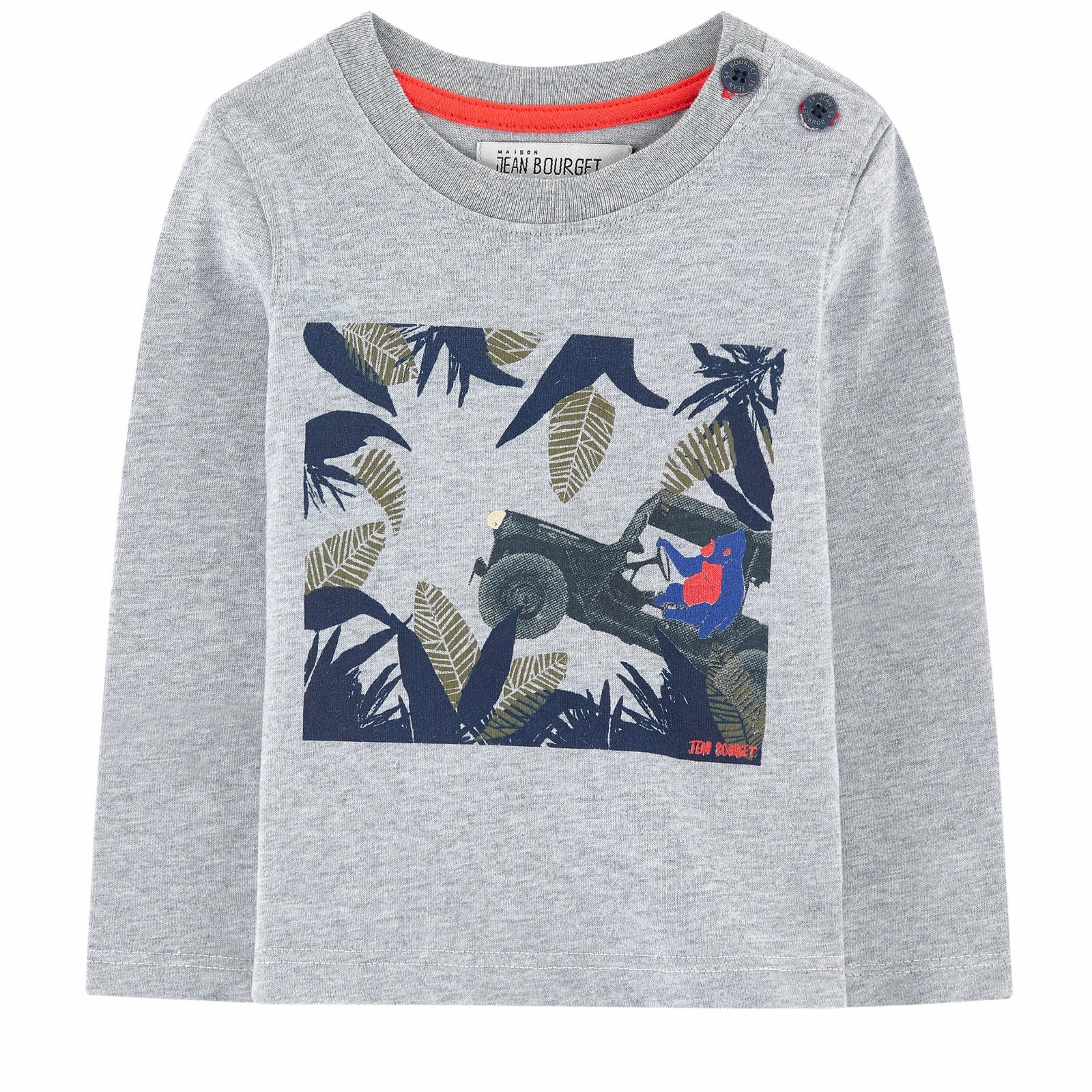 Eco - friendly Jean Bourget Kids Boy's Jungle Advanture Long Sleeve Tee