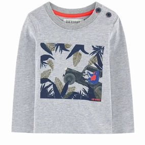 Eco - friendly Jean Bourget Kids Boy's Jungle Advanture Long Sleeve Tee