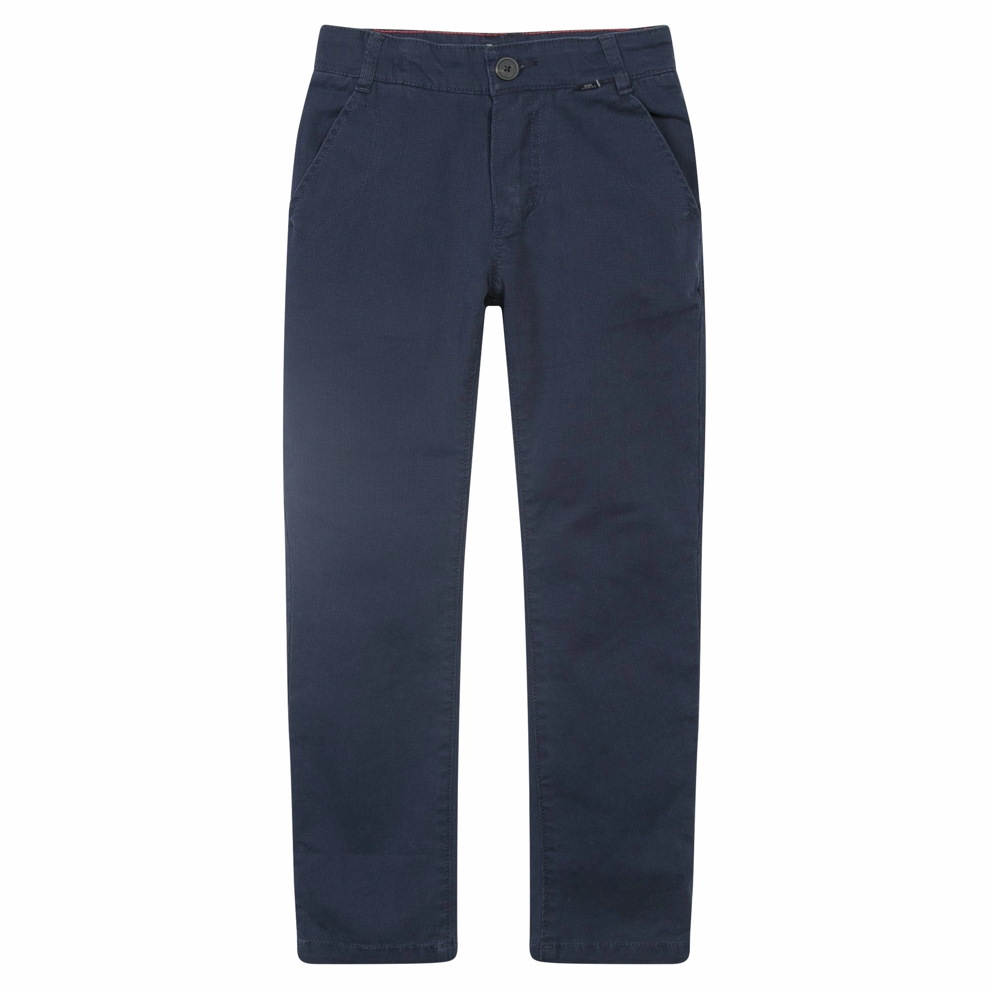 Jean Bourget Kids Boy's Chino Fit Pants in Navy Scout wear for children