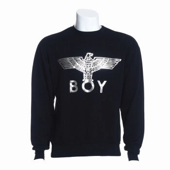 Modern BOY LONDON Silver Eagle Boy Logo Sweatshirts