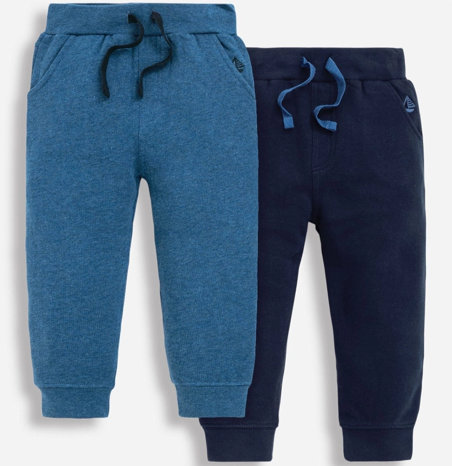 Jojo Maman Bebe 2-Pack Cargo Joggers in Blue Navy nylon