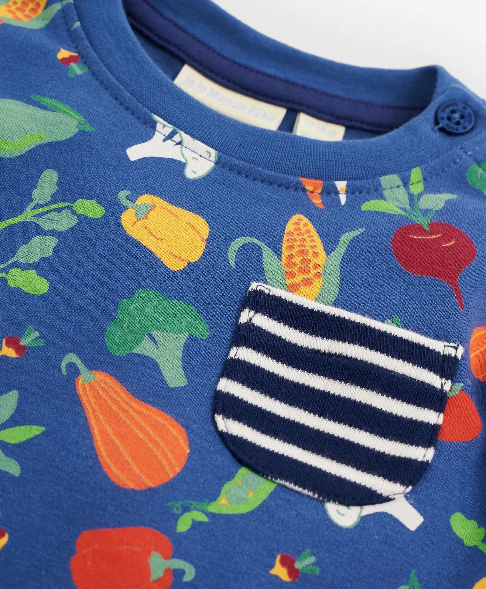 Summer Beaded kids' apparel Jojo Maman Bebe Kids Vegetables Printed Top