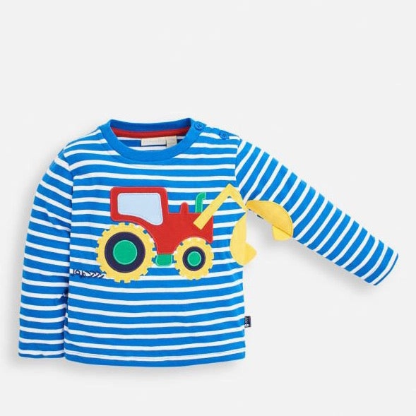 Sports kids' apparel Jojo Maman Bebe Tractor Arm Applique Top