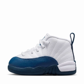Jordan 12 Retro (TD) - White/French Blue Low Cut Season Free