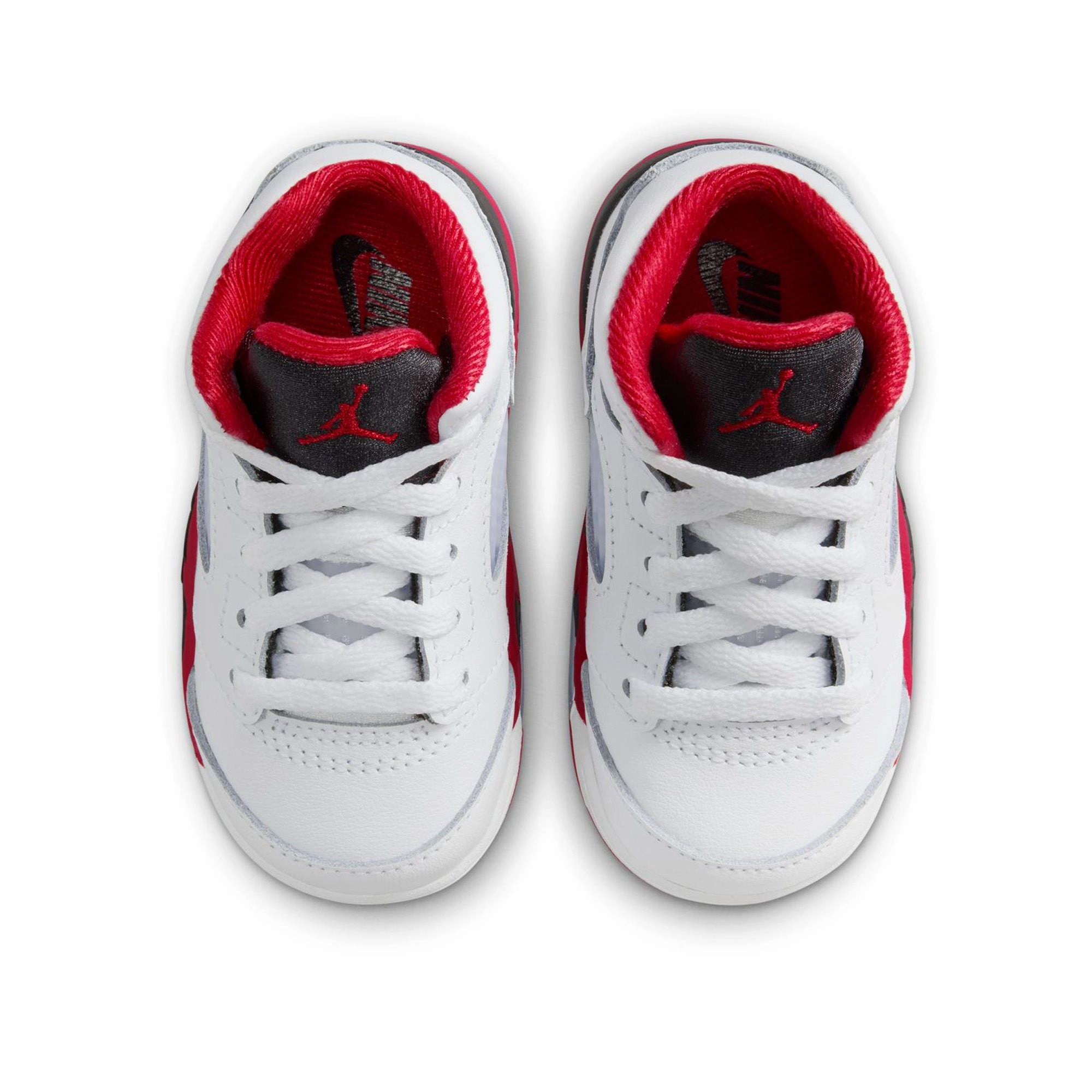 Jordan 5 Retro 'Fire Red' (TD) - White/Fire Red Work Day Step Light