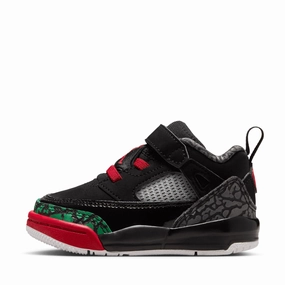 Durable Sole Durable Fit Jordan Spizike Low (TD) - Black/Varsity Red