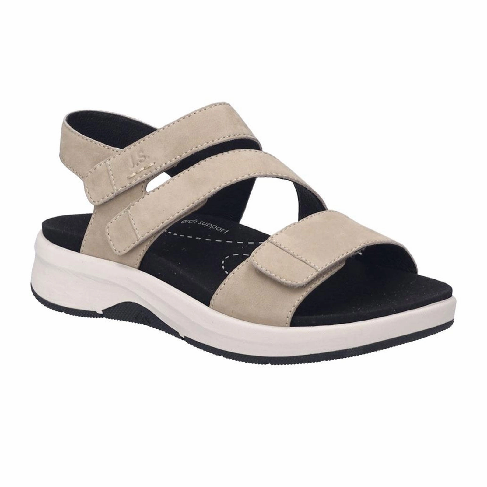 Josef Seibel Estelle 03 Backstrap Sandal (Women) - Taupe Casual Comfort Slides