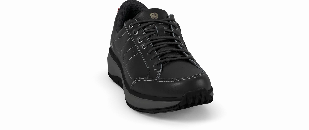 Ventilated Upper Construction Joya Shoes Moscow Black Leather