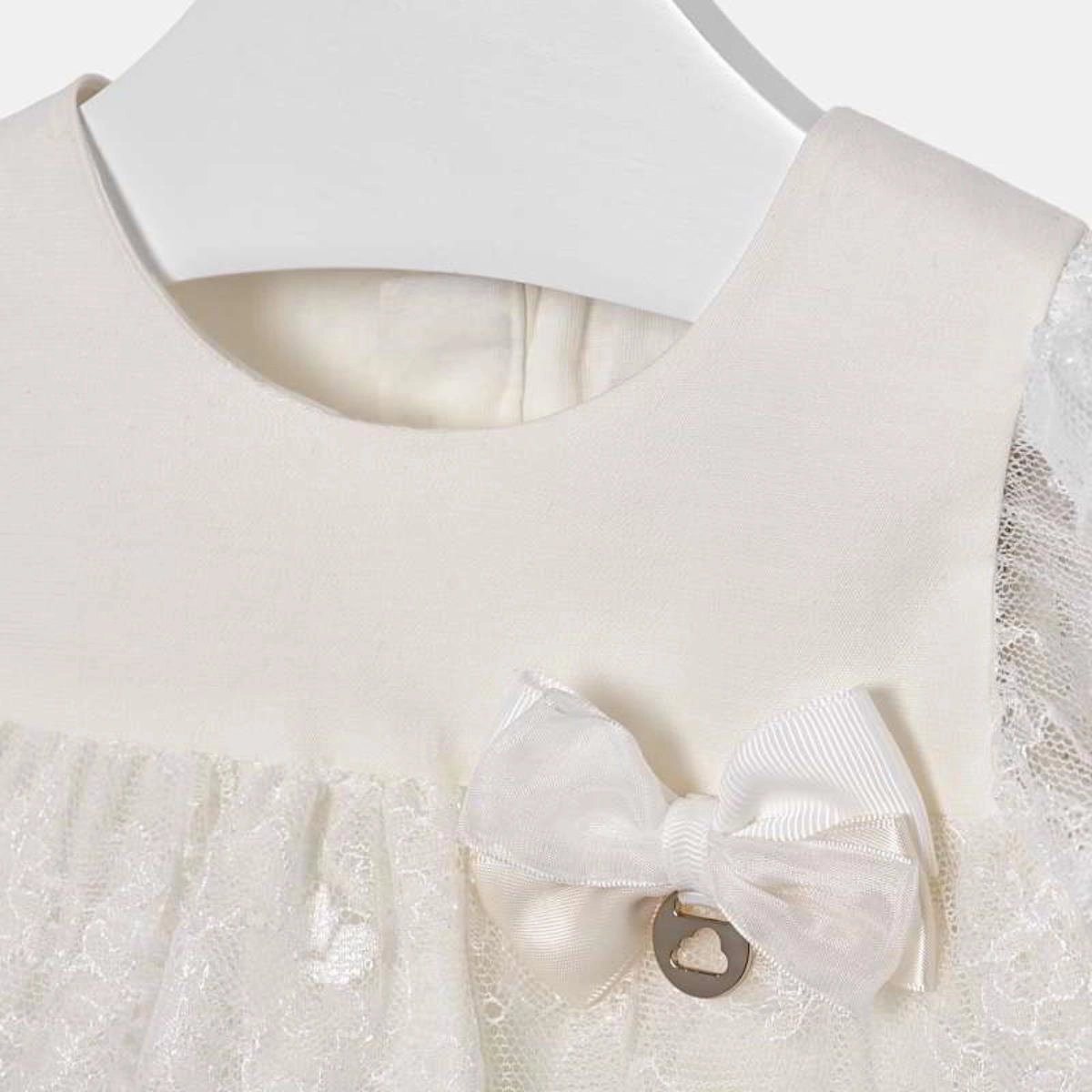 windproof Mayoral 1909-15 Kids Baby Girl Flared Lace Dress