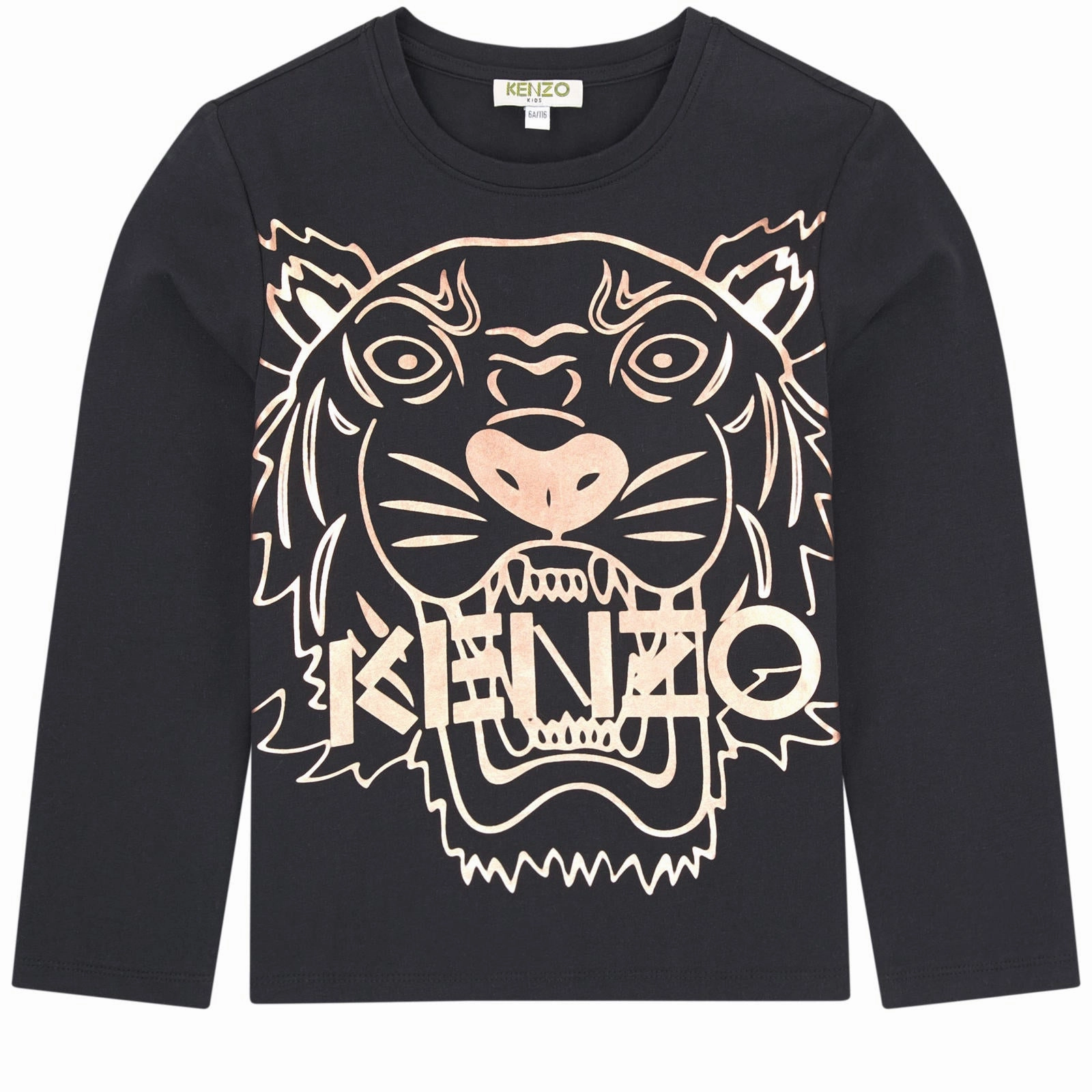 Favorite Kenzo Kids Black Cotton Tiger Top