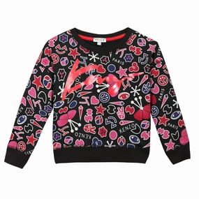 Chiffon Kenzo Kids Floral Sweatshirt