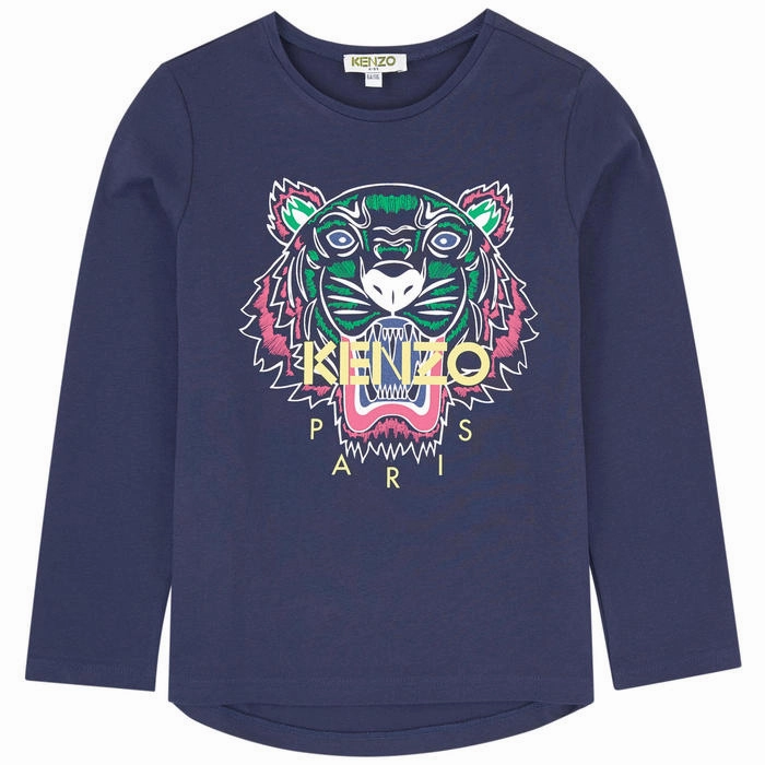Low - heat dry Tumble - dry Kenzo Kids Tiger long sleeve Tee