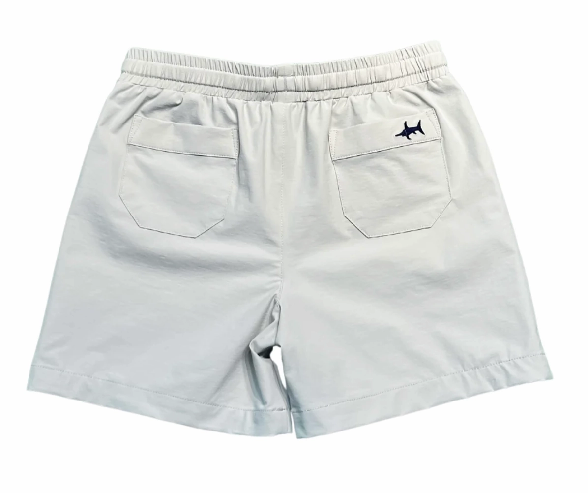 Wrinkle - free Grey Topsail Performance Short