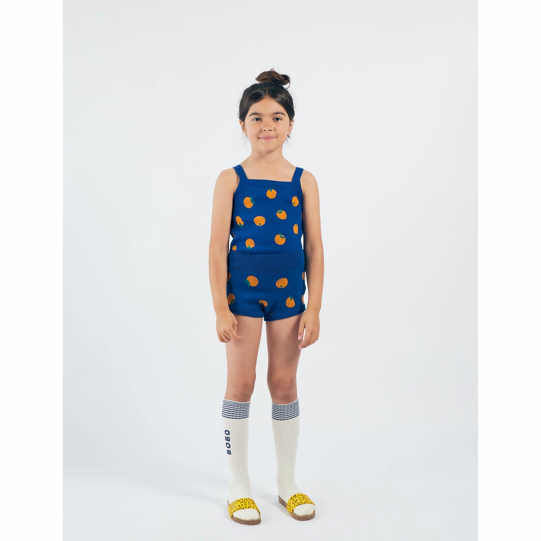 Naughty BOBO CHOSES Kids Girl Oranges Knitted Tank Top