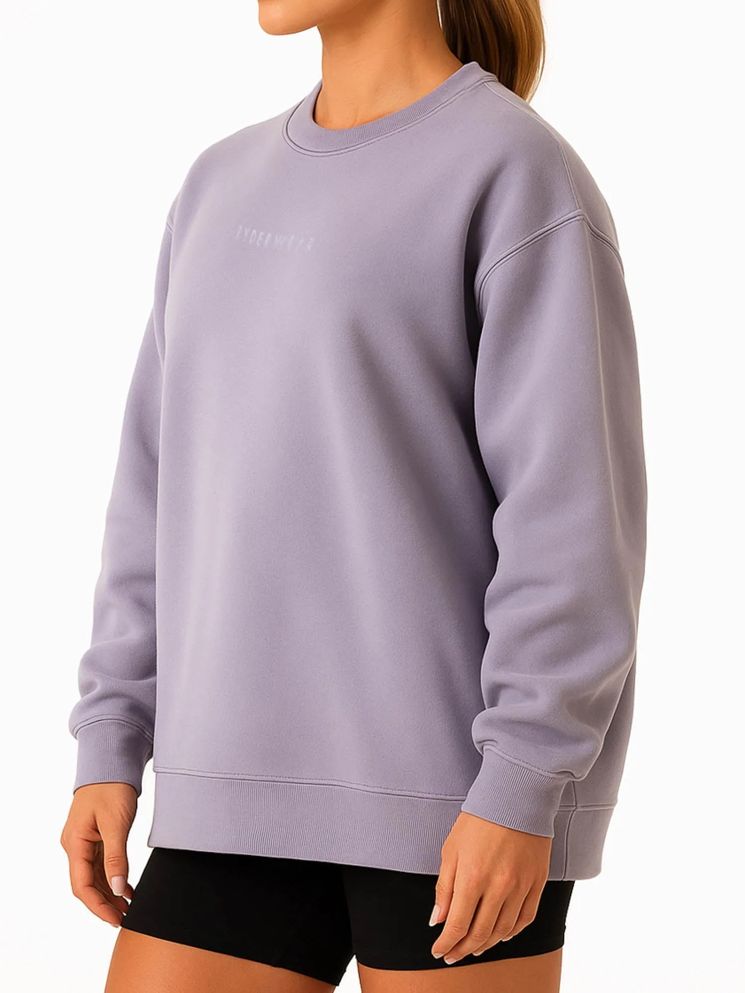 License Lockdown Hood Toggle Boyfriend Pullover - Lavender
