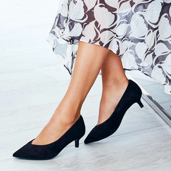 Kitty: Black Suede Footwear Style Fashion Life