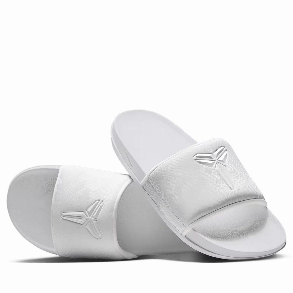 Kobe Bryant x Nike Offcourt - White/White Comfortable Padding