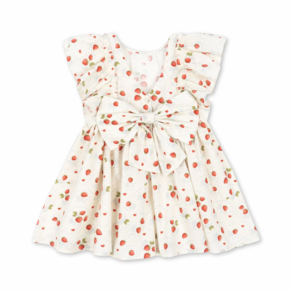 Detachable Camping outfits for children Konges Sloejd Kids EVIA BOW DRESS - Marmalade