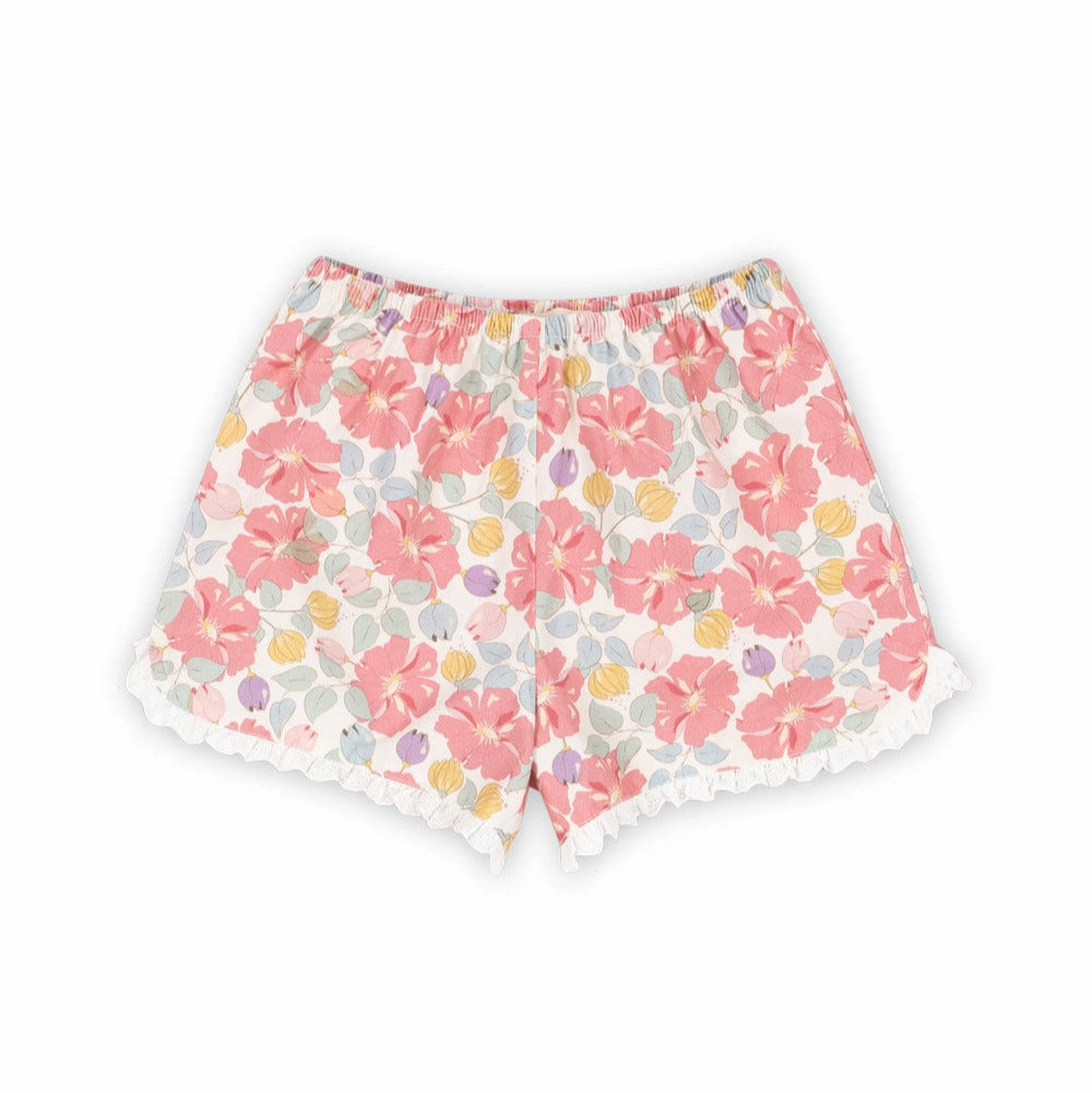 Konges Sloejd Kids Girls Coeur Shorts Gots - Fleur Anglaise Cozy Adorable
