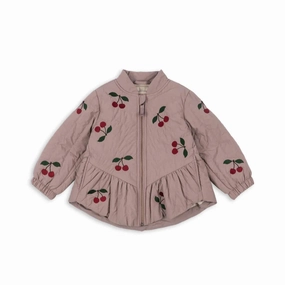 Convenient Konges Sloejd Kids Girls JUNA Bomber Jacket - Twilight Mauve
