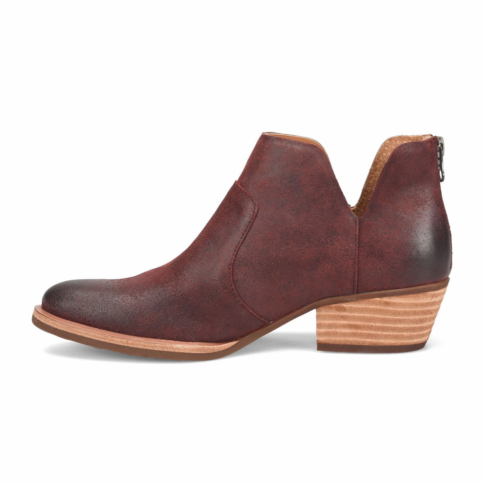 Way Smooth Kork-Ease Skye Heeled Ankle Boot (Women) - Dark Red