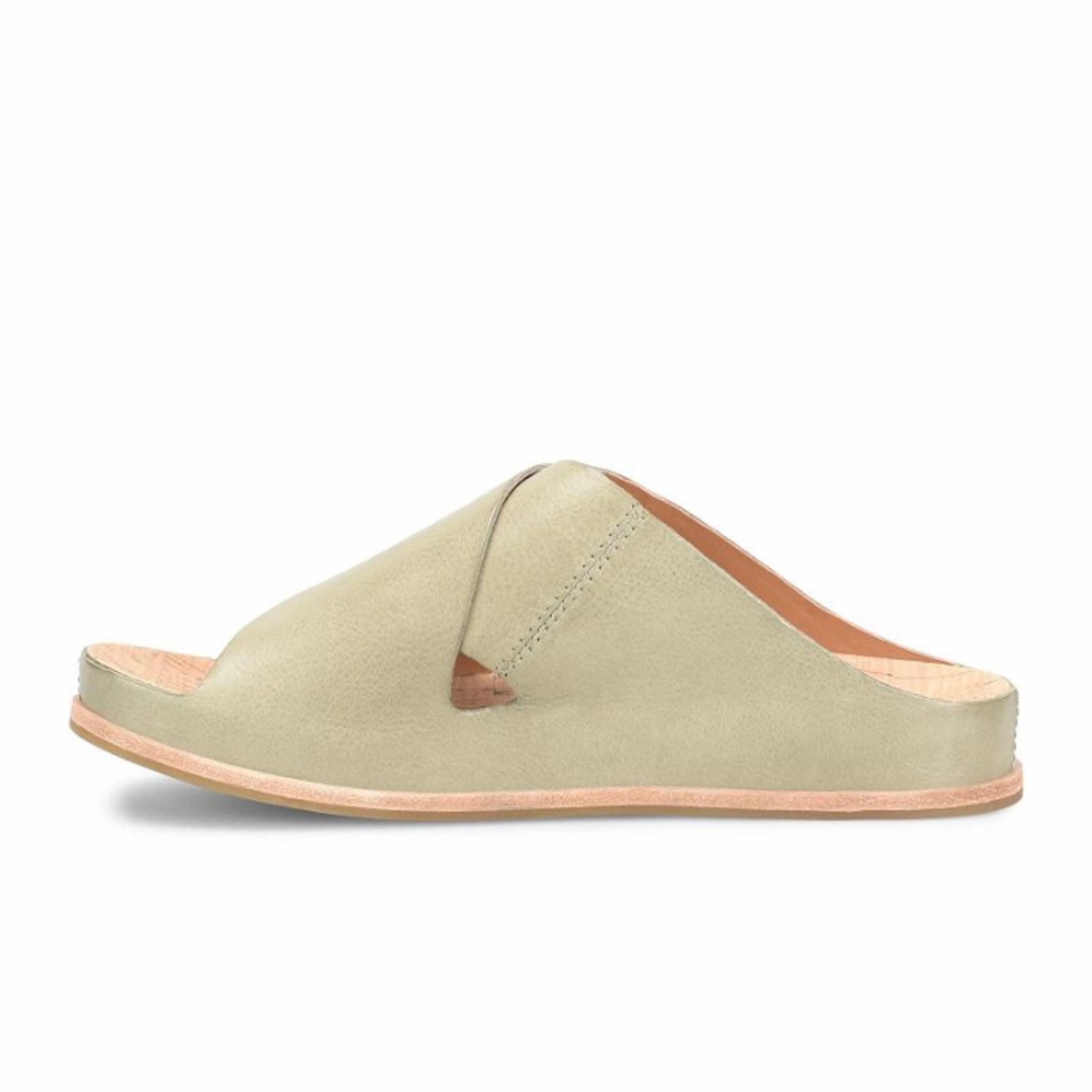 Memory foam insole Good Arch Support Kork-Ease Tutsi Cross-Band Slide Sandal (Women) - Green