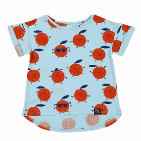 Kukukid Kids T-Shirt - Light Blue Oranges Preschoolers' clothes