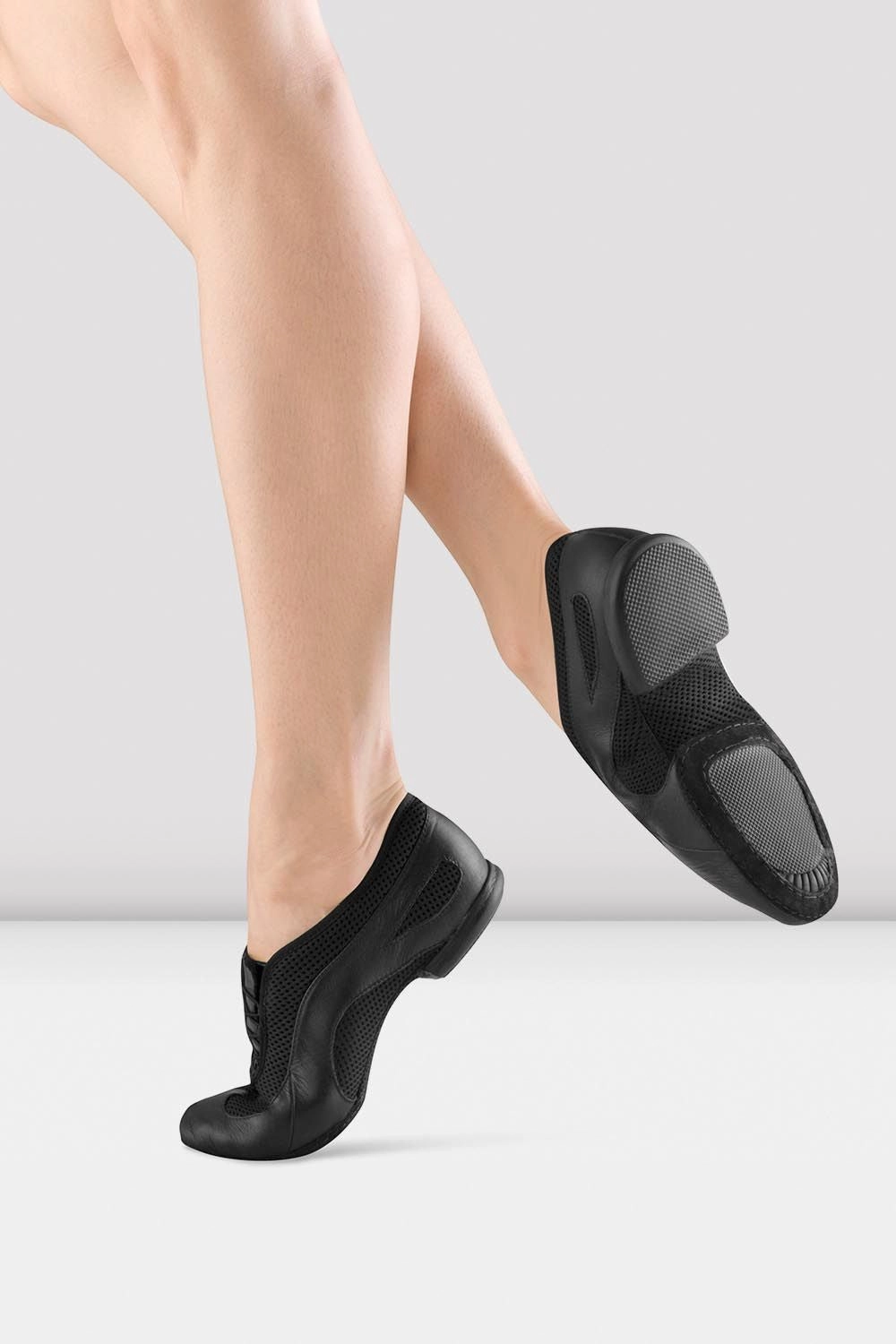 Ladies Slipstream Slip On Jazz Shoes Tread Easy Microperforated Upper