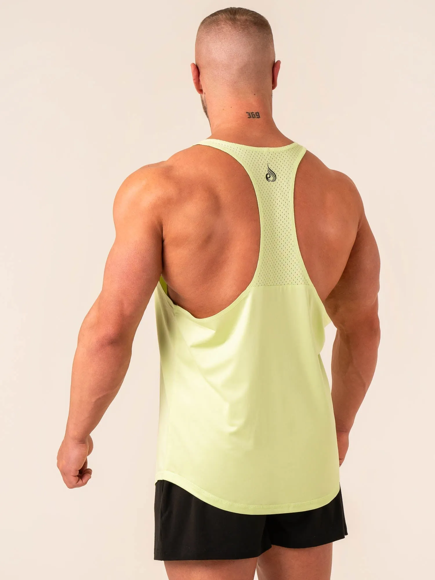 Ryder T-Back Men - Lime traditional warfare Adjustable Hem Tension
