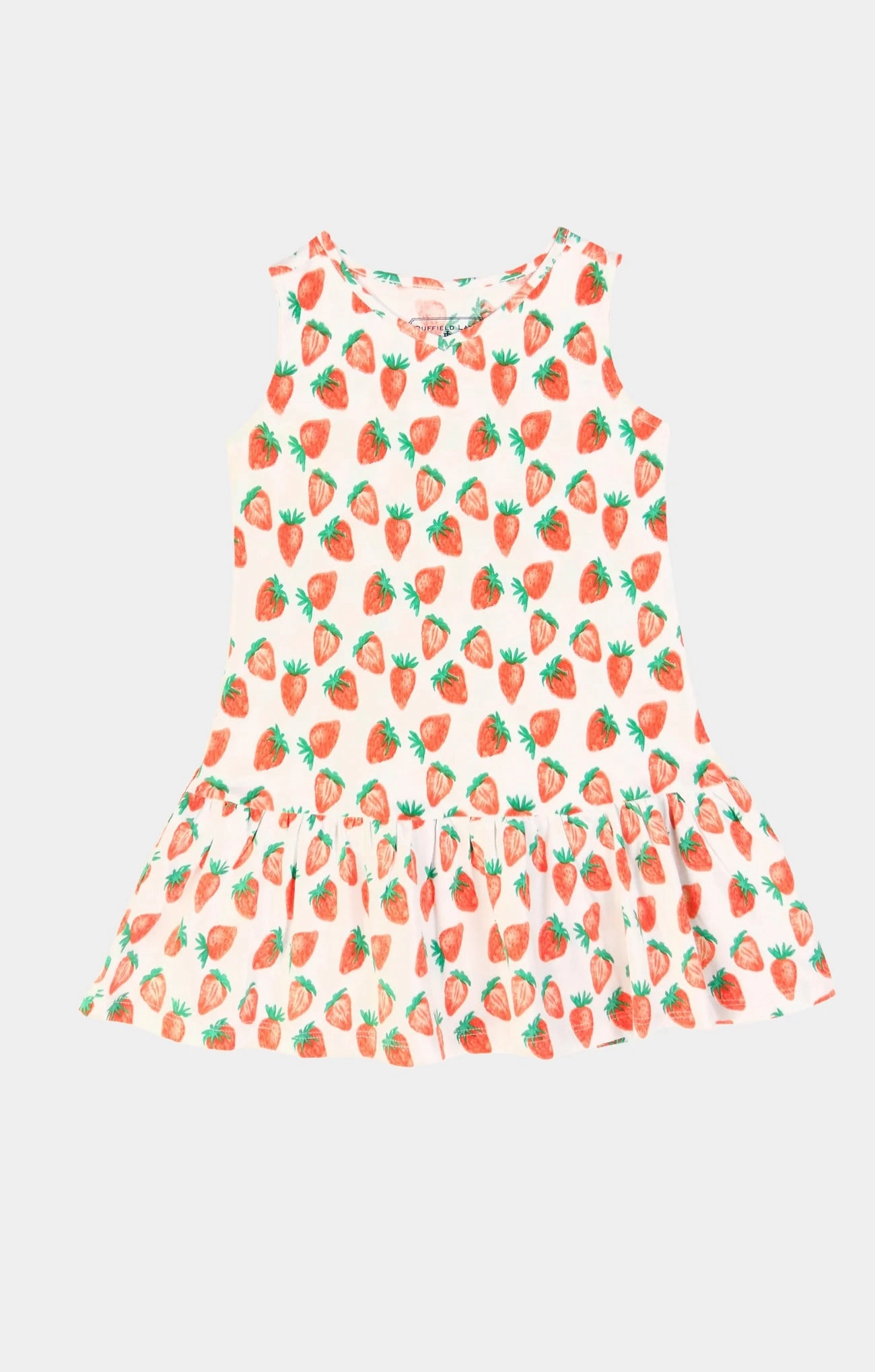 Layla Dress Strawberry Fields Relaxed - Fit Matte finish kids' clothes