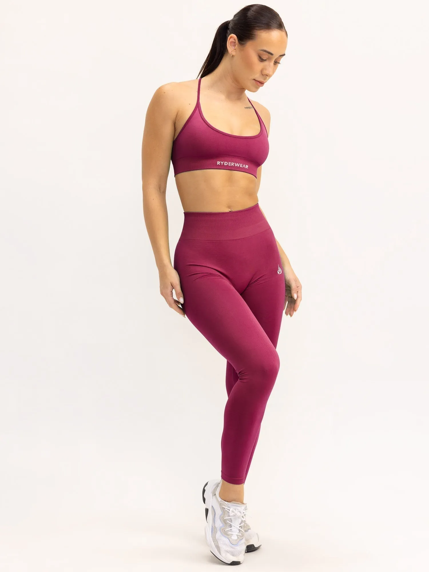 Lift 2.0 BBL Seamless Leggings - Berry Breathable mesh Postpartum Fit Morning Stretch