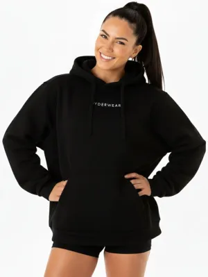 Light Reflective Trims Lifting Only Pullover Hoodie - Black