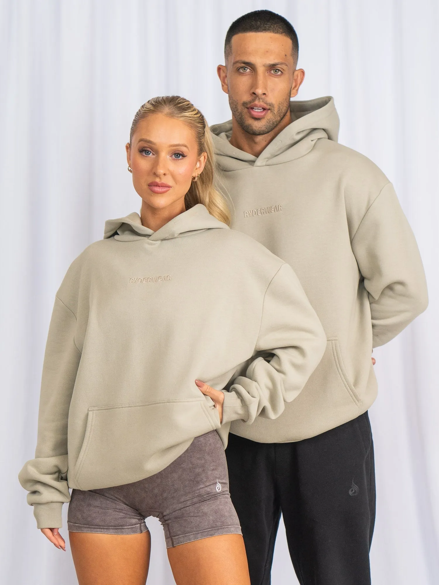 Unisex Hoodie - Stone Casual Fit Snow Weather
