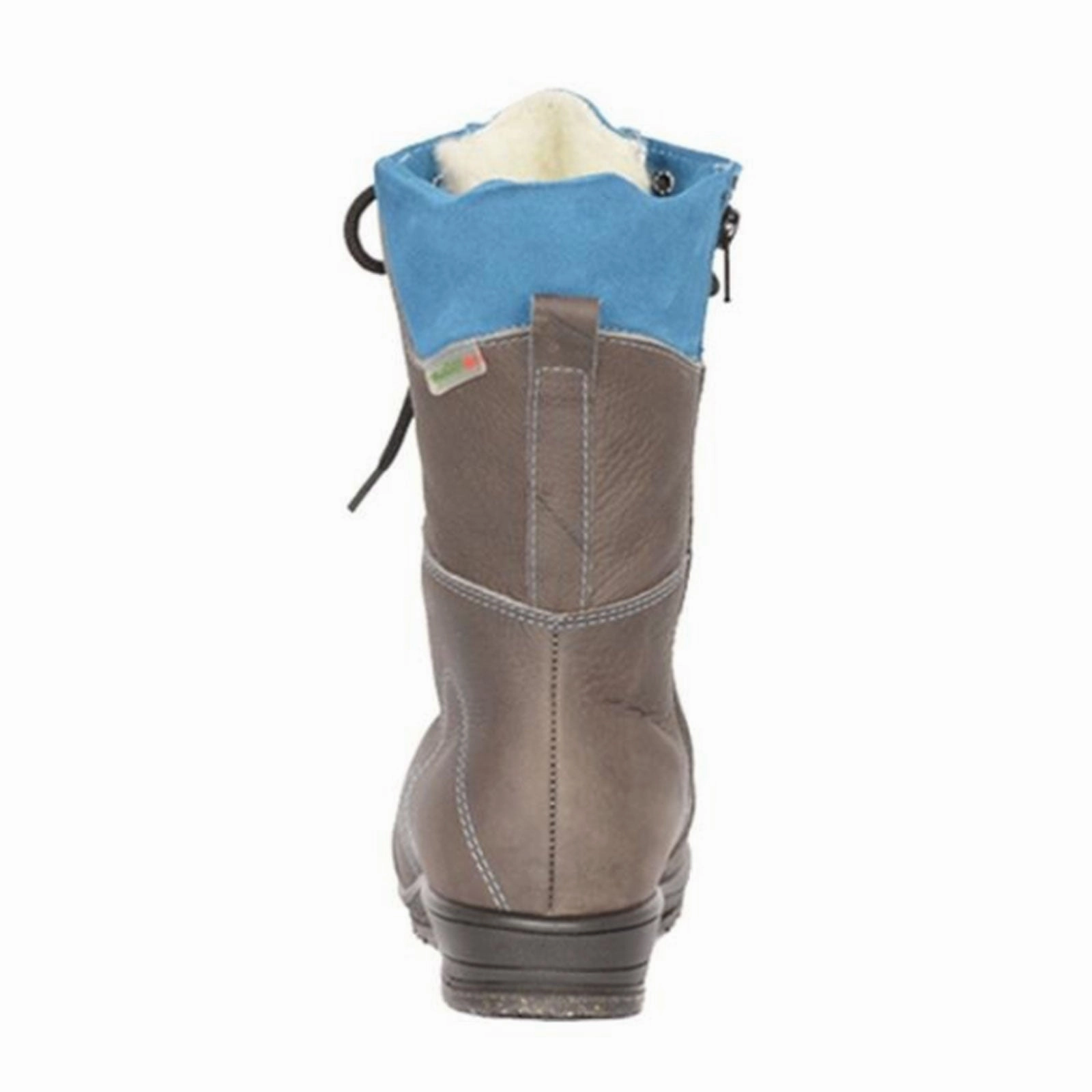 Martino Banff Mid Winter Boot (Women) - Grey/Aqua Shockproof Heel Simple Touch