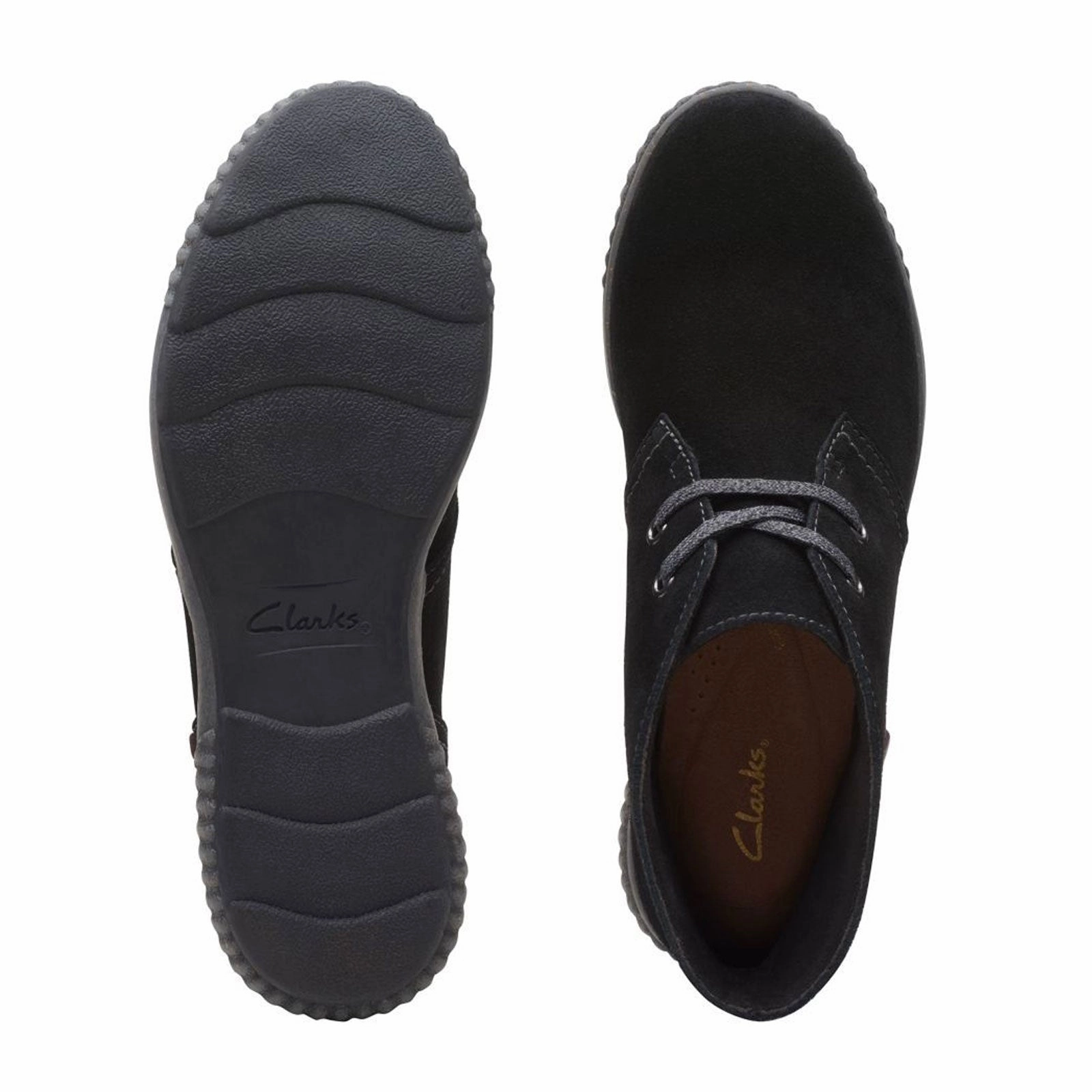 Clarks Magnolia Charm Ankle Boot (Women) - Black Suede Comfortable Soles