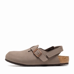 Birkenstock Tokio Birkibuc (PS) - Mocha Frequent Traveler Clear Steps